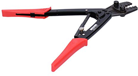 Pinza crimpatrice per terminali a cricchetto HX-26B, pinza per crimpare cavi in acciaio ad alto tenore di carbonio AWG104, cavo per pesca con cavo in PVC, utensili per spelafili manuali