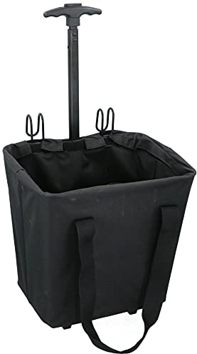 Dunlop Fahrradtasche Trolley - 24 Liter - Regenschutz - Schwarz