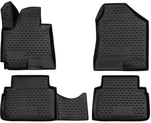 WALSER XTR Gummi Fussmatten Auto für Hyundai ix35 (LM, EL, ELH) 08/2009-Heute, 100% passgenaue Auto Fußmatten, robuste Universal Fußmatte Auto, Gummimatten Auto, Auto Fussmatten Gummi