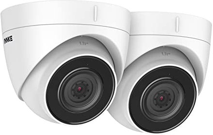 Annke PoE Security Camera 5MP Super HD Outdoor Indoor Home CCTV Camera, Support Alexa, Audio, Colour Night Vision, IP67 Waterproof, Built-in Micro SD Card Slot C500 Turret Camera (Pack of 2)