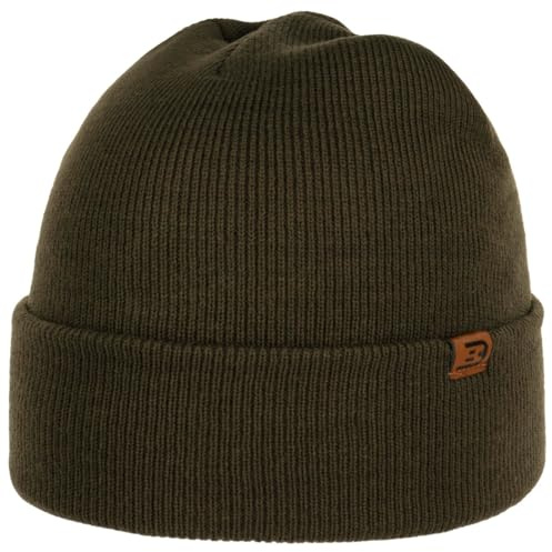 CapUniverse Wind Mössa Herrar - Beanie med uppvikbar kant uppvik Vinter Höst Sommar Vår Sommar-Vinter - One Size olivgrön