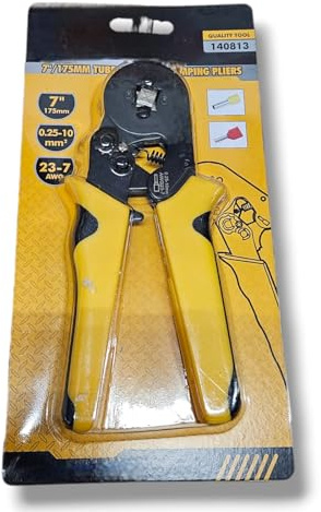 Alicates de crimpadora de puntales, 0.25 10 mm² Herramienta de crimpado hexagonal para la industria, bricolaje