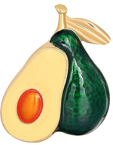 COLLBATH Avocado-brosche Nadel-brosche Für Kleidung Dekorative Anstecknadel Aus Legierung Für Damen Und Mädchen Broche Für Taschen Hüte Pullover Und Rucksäcke