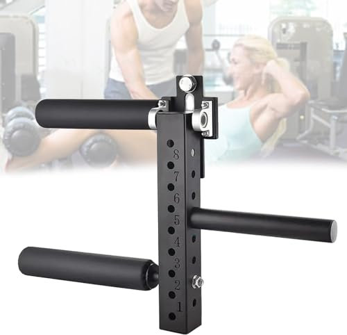 Quixnova Aufsatz für sitzende Beinstrecker, Verstellbarer Aufsatz für Fitnessgeräte zum Beinstrecken, Zubehör für Fitness-Kniebeugenständer für Langhantelscheiben mit 5 cm Durchmesser,1.6cm