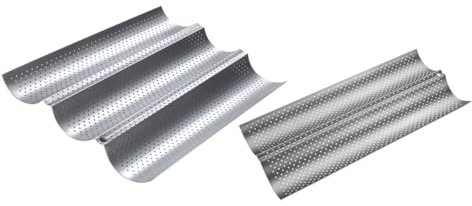Amosfun 2stücke Perforierte Pfanne Für Brotbacken Französische Brotbackform Toasterpfanne Brotbackregal Aus Langlebigem Material Geeignet Für Zuhause Und Bäckerei