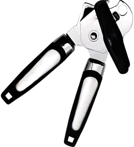 NTEK Tin Openers Can Opener, Manual Stainless Steel Tin Openers with Non-Slip Handle Can Openers, Smooth Edge, Perfect Kitchen Tool