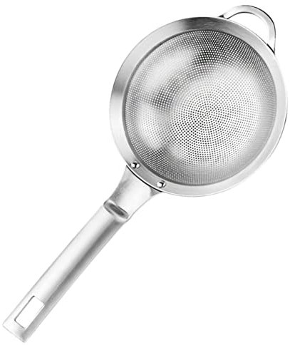 ULTECHNOVO Stainless Steel Strainer Soy Milk Fruit Filter Frying Oil Strainer Colander for Kitchen Use for Making Soybean Milk French Fries