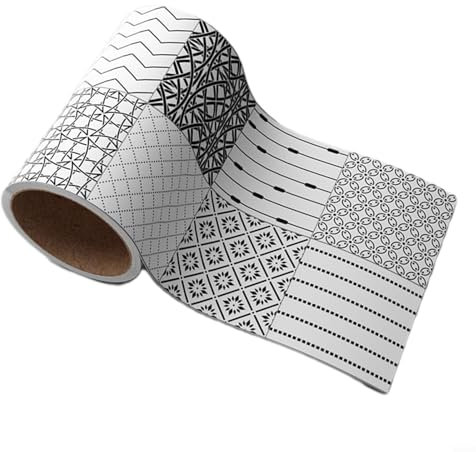 Zeroupshop Stilvolle Eck-Bodenleisten-Aufkleber, wasserdicht, abziehen und Designs für den Innenbereich zu Hause (Nr. 2)
