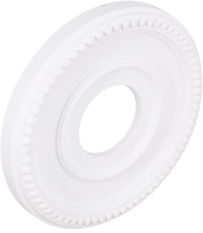 UKCOCO Medallón de Techo Decorativo Redondo de Pu Cubierta para Lámpara de Techo para Iluminación del Hogar