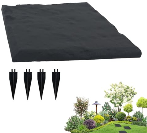 Garten Trittsteine - Pfad Gestaltung Deko | Befestigte Trittplatten Mit Erdspießen Für Garten Pool Spielplatz Grabgarten Gehweg