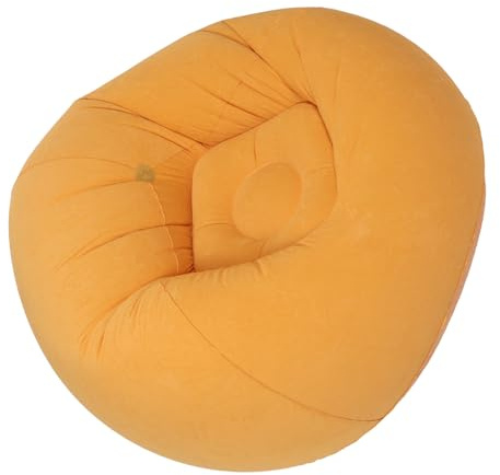 WRITWAA Aufblasbarer Sitzsack für Erwachsene Tragbares Luftsofa mit Beflockter Oberfläche Wasserfestes Camping Liegesofa für Terrasse Picknick und Reisen