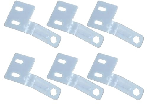 Alipis Lot de 6 Aligneurs Métalliques pour Portes Coulissantes Pliantes de Placard, Outil de Réglage et Quincaillerie de Remplacement, Argenté, Adapté à L’entretien et Alignement Précis