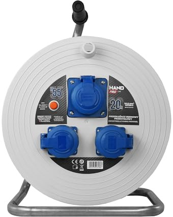 Avvolgicavo industriale IP55; 20 e 40 m; H07RN‑F 3 × 1,5 mm²; SCHUKO (lunghezza 20 metri)
