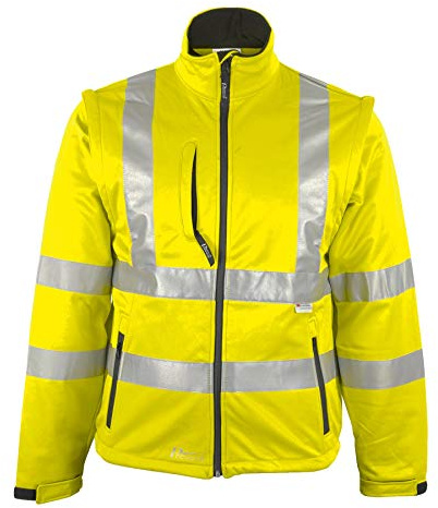 Prevent Warnschutz-Softshell-Jacken 8060G, leuchtgelb, Gr. L