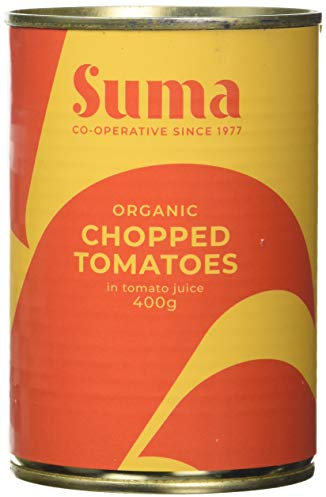 Suma Organic Chopped Tomatoes 400 g (Pack of 12)