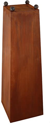 Rostikal Gartendeko Rost Blumensäule 85 cm Metall Terrassen Garten Deko Wohnzimmer