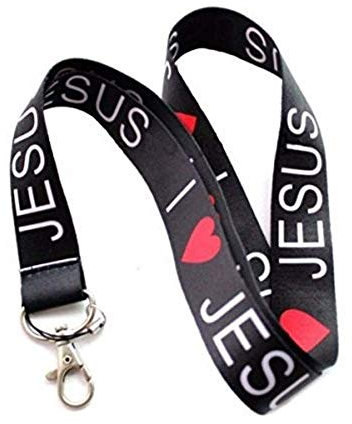I Love Jesus, Keychain Lanyard by Unknown