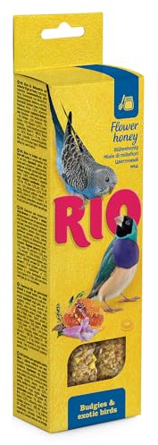 RIO Sticks für Wellensittiche und exotische Vögel mit Honig, 80 g