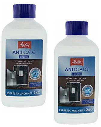 Melitta Descaler Liquid for Auto Coffee Machines, 2 x 250ml Odour Neutral