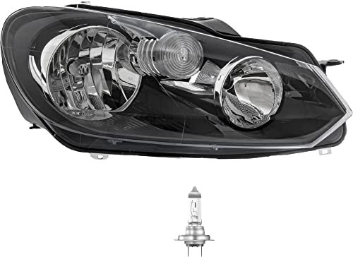 EISENFELS Bundle Set 69595847 Scheinwerfer rechts + OSRAM Leuchtmittel H7 Classic kompatibel mit Golf VI 5K1 typ Hella
