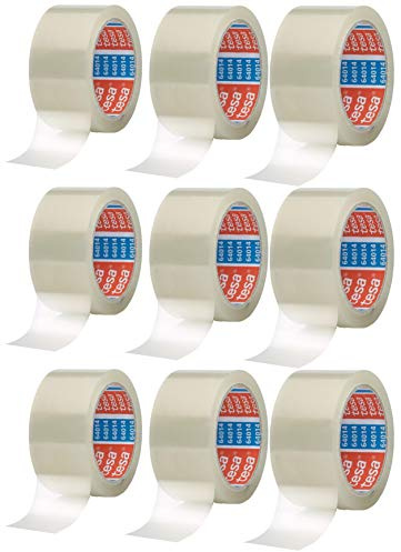 tesa Lot de 36 rouleaux de ruban adhésif 64014, PPLow Noise, 50 mm x 66 m, transparent, rapport de performance vous permet de travailler silencieusement à base d'une pâte acrylique sans solvants