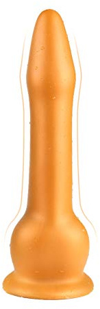 Analplug mit starkem Saugnapf Flüssiger Silikon Butt Plug Langer realistischer Schlangen-Dildo Anal Trainer Kit G-Punkt Stimulation Prostata-Massage (M)