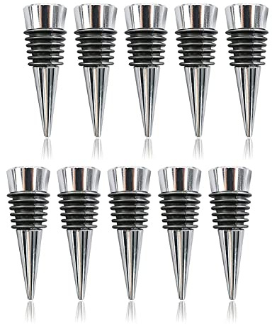 Benefischl 10 SttCke Weinstopfen, Wiederverwendbare Dekorative WeinflaschenverschllSse Weinsparstopper Set ffr Party, Hochzeit, KKChe, Bar, Geschenk