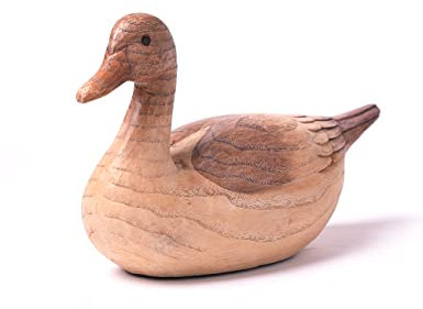 HAUCOZE Pato Figura Decorativa Animal Escultura Estatua Modern Regalo Interior Arte Resina Decoración del Hogar 28cm