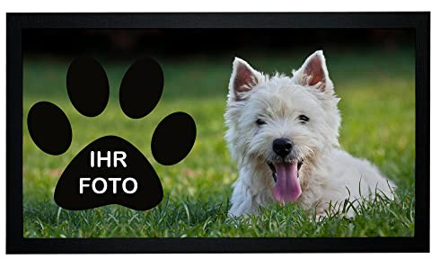 Napfunterlage mit Foto selbst gestalten 25x45cm Futtermatte Hunde Katzen