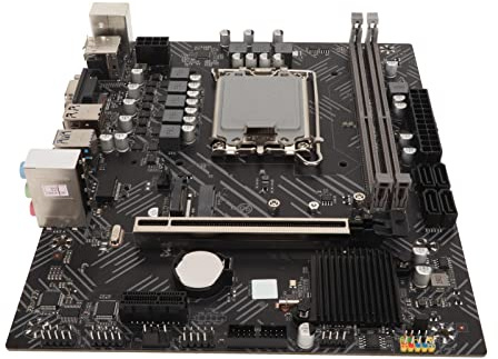 Elprico Motherboard M für, LGA 1700 Pin DDR4 Desktop-Computer-Motherboard für M.2 12 Generation CPU mit WiFi-Schnittstelle für H610 Chipsatz
