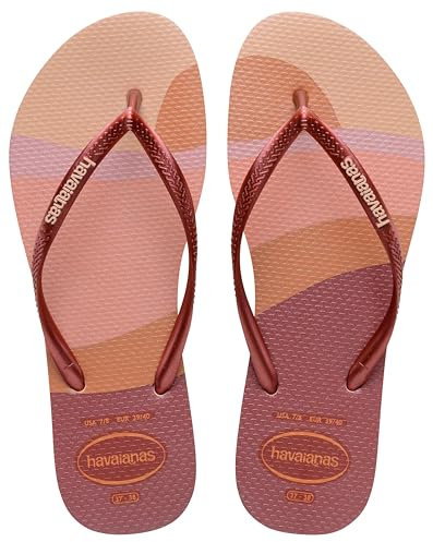 Havaianas Slim Palette Glow, Infradito Donna, Ballet Rose, 33/34 EU
