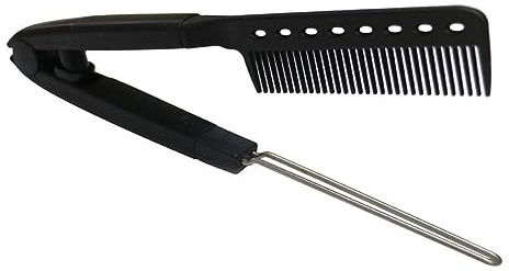 POPETPOP V-förmiger Haarglättkamm Kompakter Kunststoff Stylingkamm Mit Ergonomischem Griff Langlebig Und Robust Haarglätter Für Zuhause Und Reise
