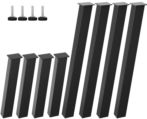 MetaloPro Möbelbeine Melmak Angle Höhe 72cm – Blickfang | Hochwertiges Metall, ideal für Tischbau und Sofabau, hohe qualität, vielseitig, höhenverstellung, edles design