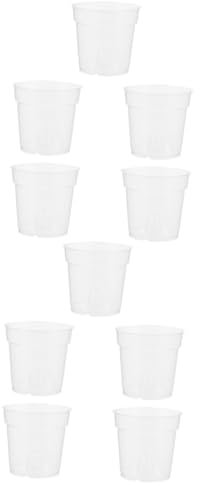POPETPOP 10pièces Pots à Orchidées Transparentes De avec Drainage Et Design Aéré pour Décoration Intérieure Et Extérieure