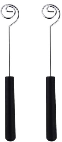2Pcs Black Candy Dipping Tools Set Chocolate Dipping Fork Baking Supplies Stainless Steel Fondue Diy Decorating Tools Kitchen Gadget, Fondue Forks, Specialty