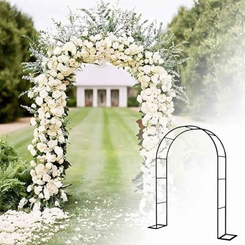WCQSYY Arcos De Jardin,Metal Arco Rosales,Plantas Trepadoras Cenador Planta Rosa Escalada Arco Jardín Decoración Fiesta De Boda,Varios Tamaños,Blanco,W1.2M*H2.2M