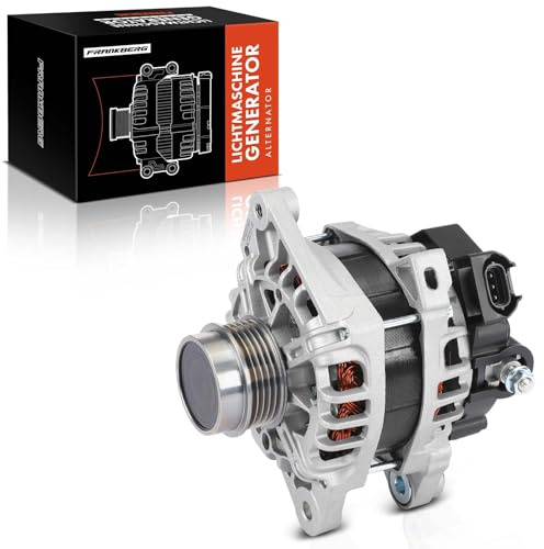 Frankberg Lichtmaschine Generator mit Freilaufriemenscheibe Kompatibel mit i20 PB PBT 1.2L 2012-2015 Picanto TA 1.2L 2011-2017 Rio III UB 1.2L 2011-2017 Replace# 37300-03600
