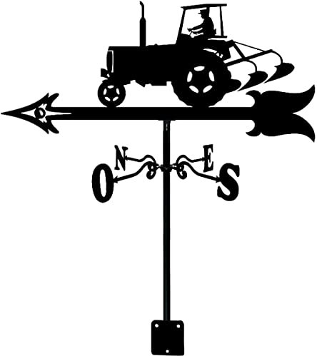 TIECHUINIUB Windfahne, Motorrad-Kultivator, Kunst-Dekor, Edelstahl, Wetterhahn, Richtungsanzeige, Wetterfahne, Messwerkzeuge für Garten, Terrasse, Hof, Dekoration, Kultivatoren, normal