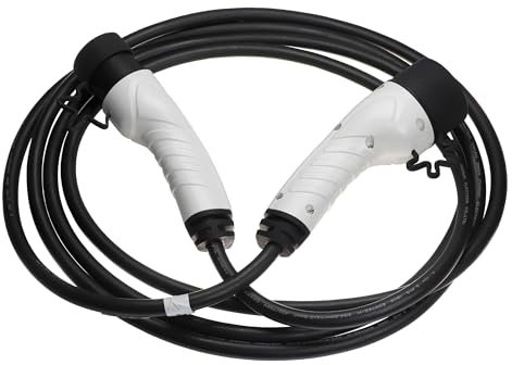 vhbw Ladekabel Typ 2 zu Typ 2 kompatibel mit Opel Grandland GSe Elektroauto, 1-phasig, 16 A, 3,5 kW, 5 m
