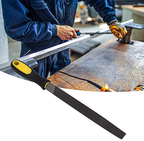 Lima Semitonda da 8 Pollici, Impugnatura Ergonomica, Acciaio Al Carbonio T12, Design Speciale del Dente (Lima semitonda a denti medi da 8 pollici con)