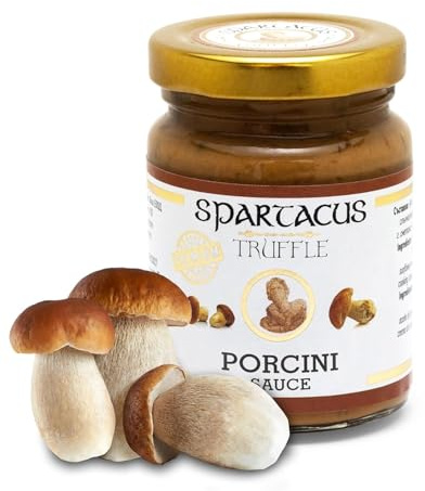 Spartacus Steinpilzpaste - Intensives Aroma und exquisiter Geschmack, ideal für Pasta, Fleisch und Pizza - 100 g Gönnen Sie sich kulinarische Höchstleistungen