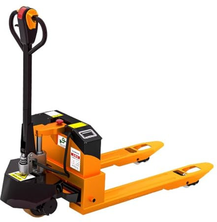 Linmeas-753 Transpaleta- Transpaleta eléctrica, transpaleta eléctrica con Capacidad de 4400 Libras, Carretilla elevadora eléctrica con Mango multifunción, Transpaleta Industrial(68.5cm)