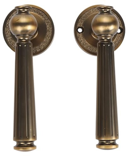 Ancien Bronze Confortable responsabilité en Cuivre en Cuivre Pur dans la Serrure Cuivre Calme - Poignée de Porte à L'intérieur pour la Chambre et L'esthétique pour une Utilisation à L'intérieur