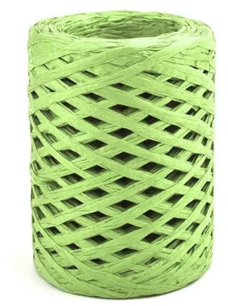 LNKUGN Rollo de 100 m de Hilo de Paja de Rafia Natural para Tejer, Ganchillo, Papel, Sombreros, Bolsas, Regalos de Fiesta, etc.