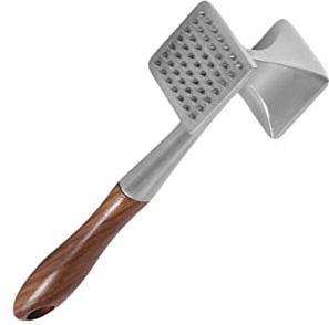 SOIMISS Attendrisseur de Viande Multifonctionnel avec Poignée Ergonomique Marteau à Viande Texturé pour Poudrer et Attendrir Compatible Lave pour Steaks et Légumes