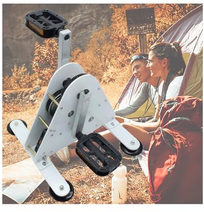 Generador de energía de Pedal, generador de manivela de Emergencia para Exteriores de 50 W/100 W, Salida de CC de 1-35 V, silencioso, con Doble Interfaz USB