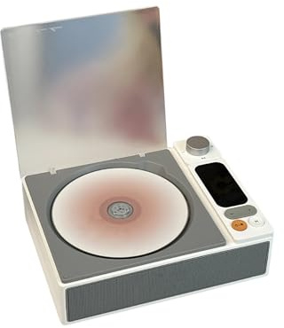 Lecteur de musique vintage au design compact avec haut-parleurs intégrés avec une large compatibilité pour les amateurs de musique, les collectionneurs, lecteur CD vintage avec ABS
