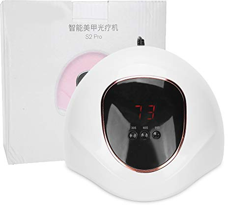 Fyearfly Essiccatore per smalto gel per unghie UV 72W Macchina utensile professionale per manicure leggera (Bianco)