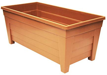 Grosvenor Large 55cm Long Garden Planter Plant Pot Plastic Trough Raised Planter