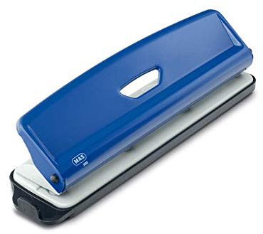 Perforatrice de bureau 4 trous 4 segments de perforation Bleu Perforatrice Jusque 16 pages Bleu
